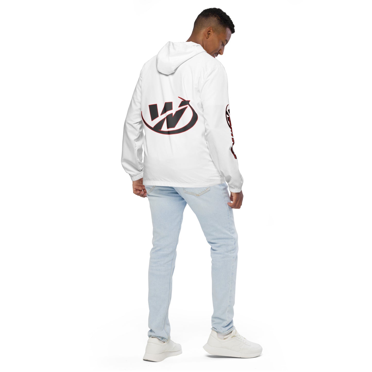 W - Men’s windbreaker - White