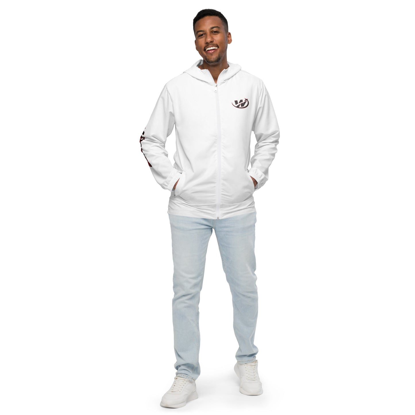 W - Men’s windbreaker - White